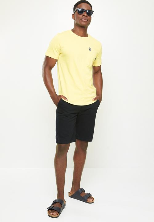 Original Penguin - Felt pocket short sleeve tee - pale banana