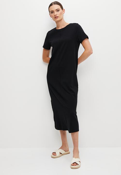 edit - Midi tee dress - black