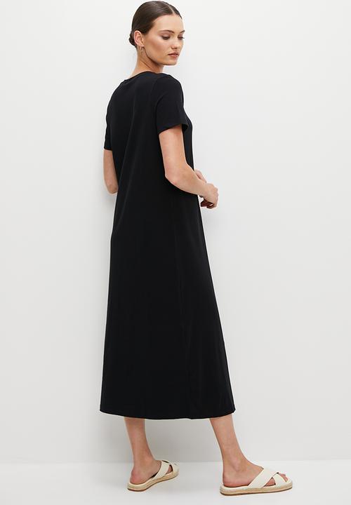 edit - Midi tee dress - black