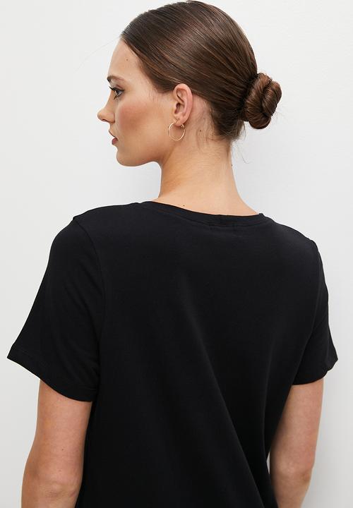 edit - Midi tee dress - black
