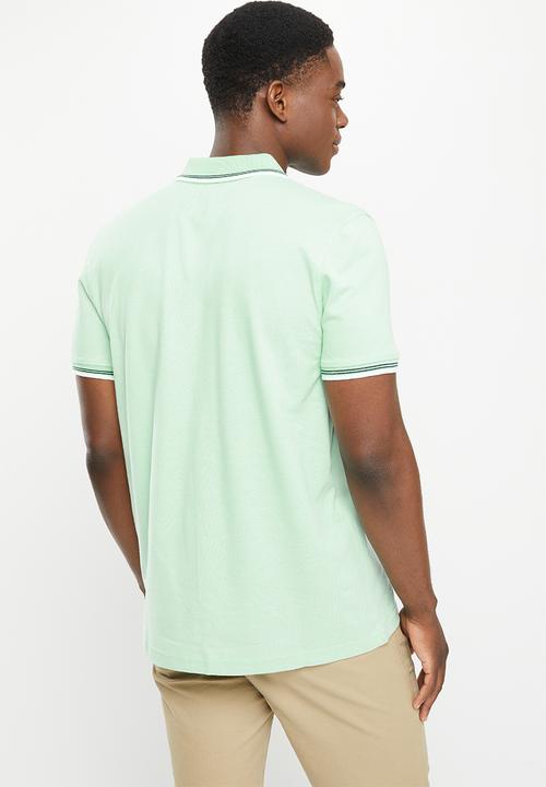 Original Penguin - Sticker pete short sleeve polo - lichen mint