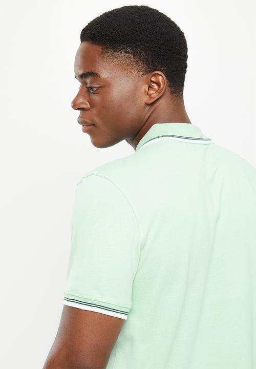 Original Penguin - Sticker pete short sleeve polo - lichen mint