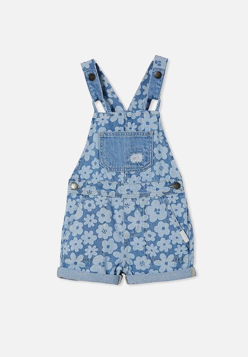 Cotton On - Ginnie slouch shortall - weekend wash/peggy pansy