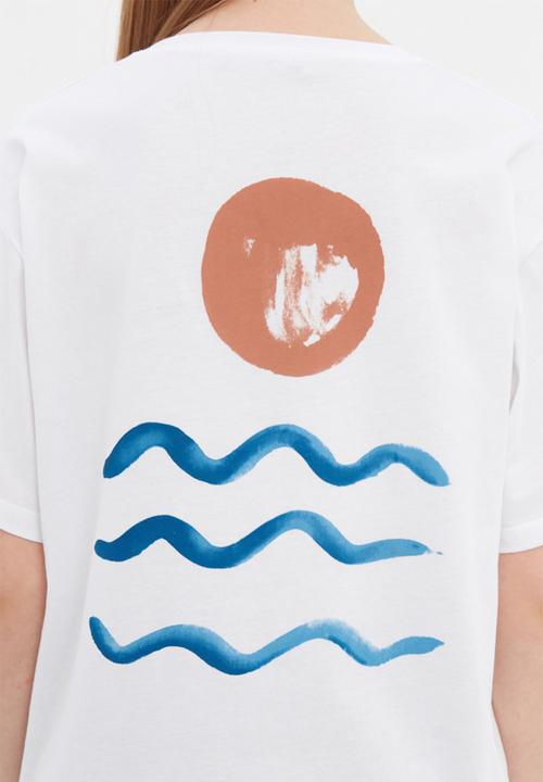 Trendyol - Printed boyfriend T-shirt - white