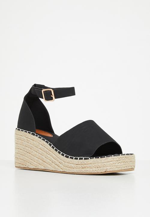 edit - Lucia espadrille - black