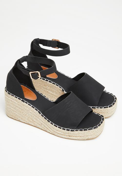 edit - Lucia espadrille - black