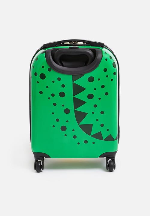 Pop Candy - Dino luggage bag - green
