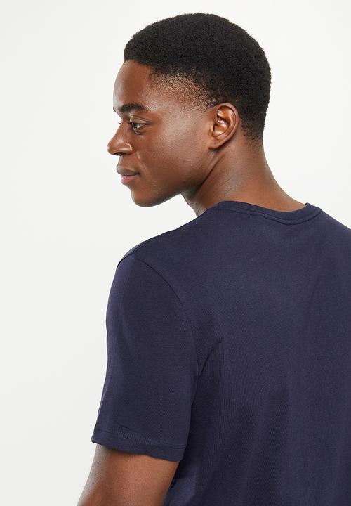 Pringle of Scotland - Short sleeve argyle printed tee - navy