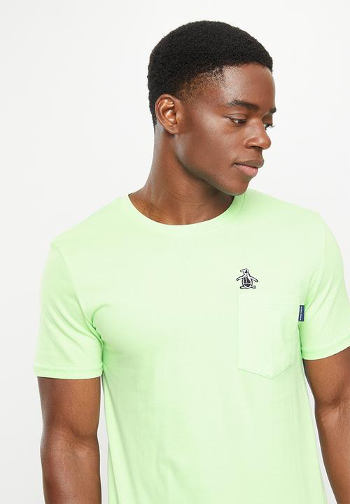 Original Penguin - Felt pocket short sleeve tee - lichen mint