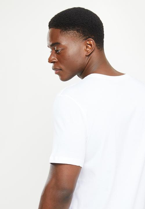 Pringle of Scotland - Short sleeve chest stripe printed tee - white