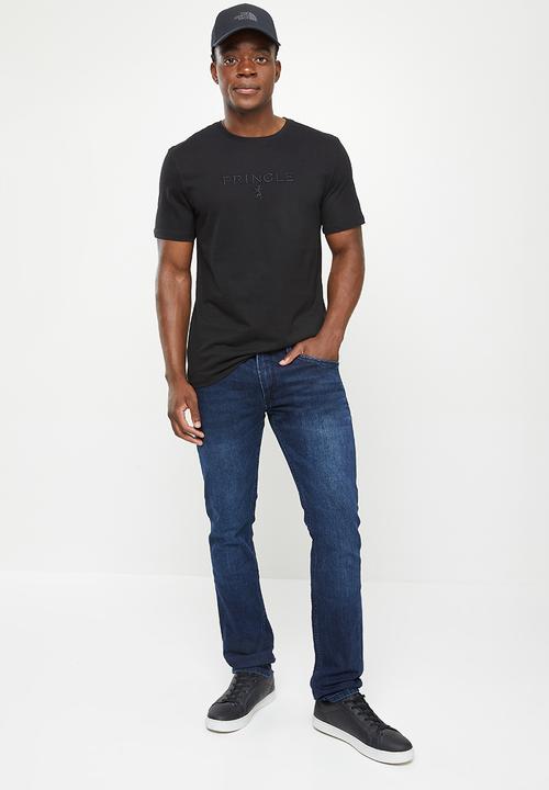 Pringle of Scotland - Light blue slim fit denim - dark indigo