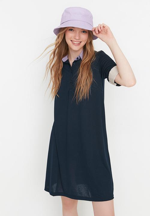 Trendyol - Polo shirt dress - navy