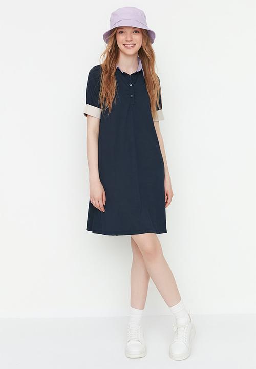 Trendyol - Polo shirt dress - navy