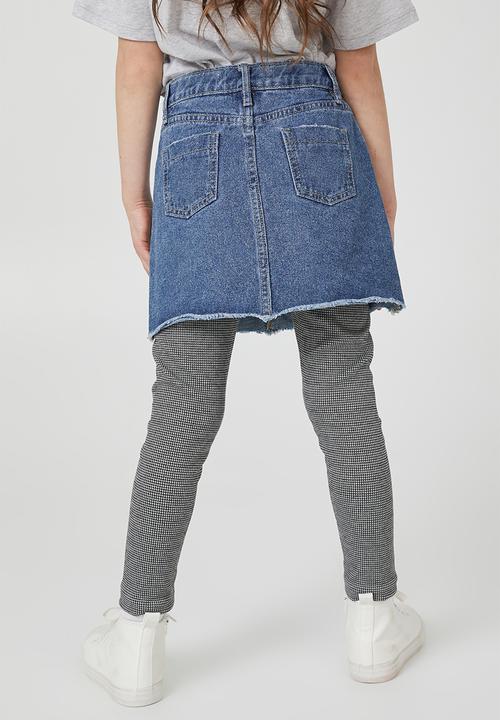 Cotton On - Storm denim skirt - weekend wash/sparkle
