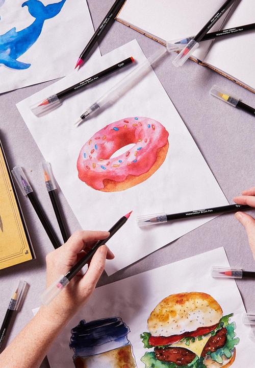 Typo - Watercolour brush pen 20pk - multi