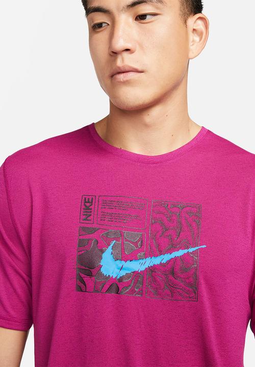 Nike - Nike Dri-FIT Miler D.Y.E. Short-Sleeve Running Top