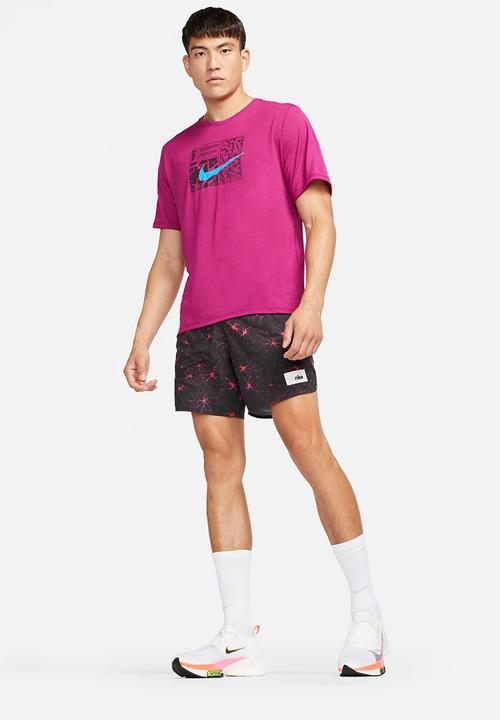 Nike - Nike Dri-FIT Miler D.Y.E. Short-Sleeve Running Top