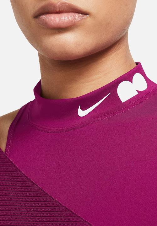 Nike - Naomi Osaka w noc long sleeve top - dynamic berry & white