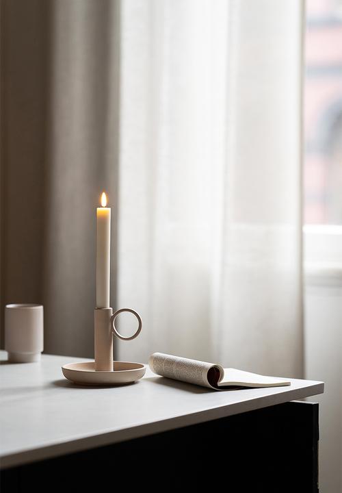 Eledea - LED taper candle set of 2- white