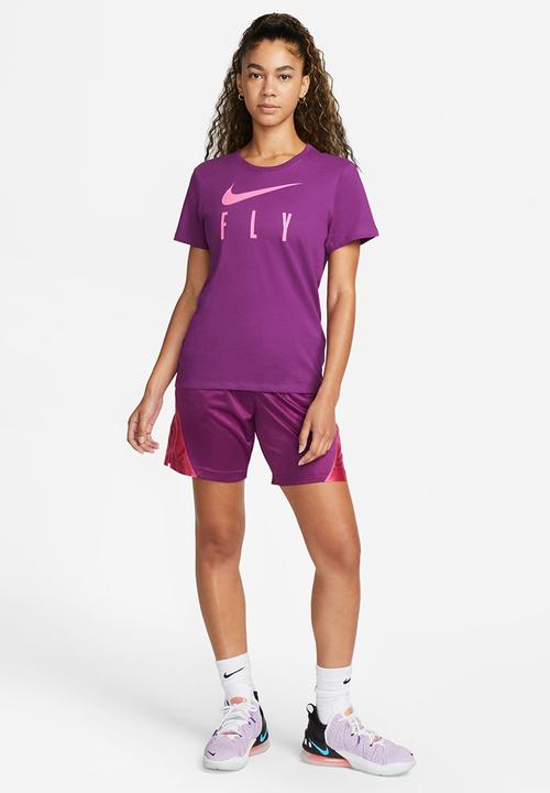 Nike - W Nike df tee short sleeve swoosh fly - viotech