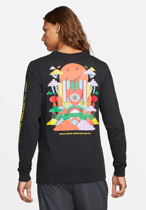 Nike - M nsw tee long sleeve so pack 1 lbr - black