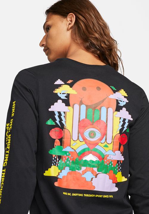 Nike - M nsw tee long sleeve so pack 1 lbr - black