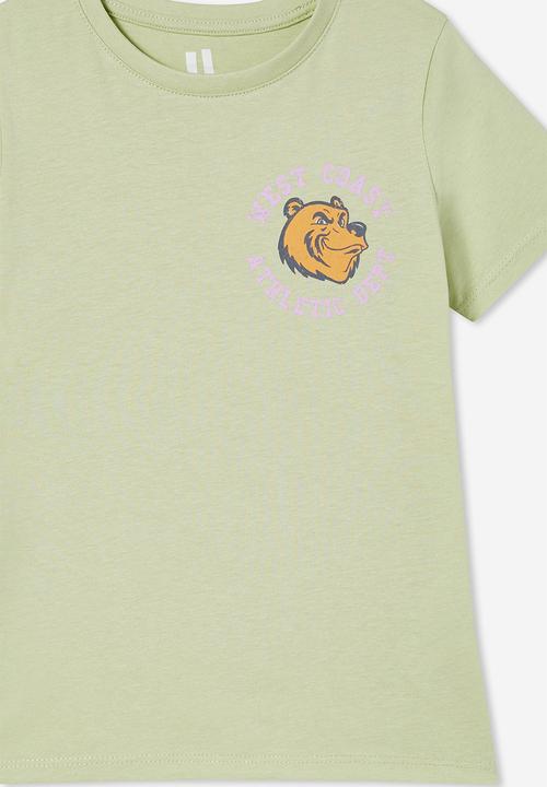 Cotton On - Penelope short sleeve tee - gumnut/athlete bear
