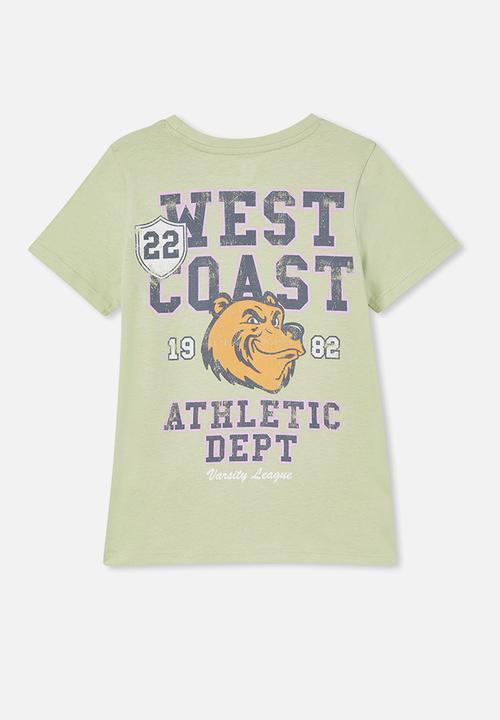 Cotton On - Penelope short sleeve tee - gumnut/athlete bear