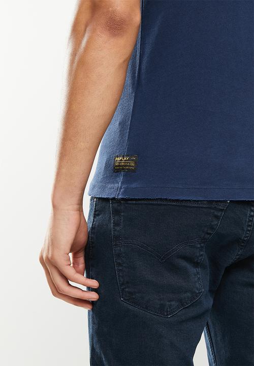 Replay - Replay dyed T-shirt - navy