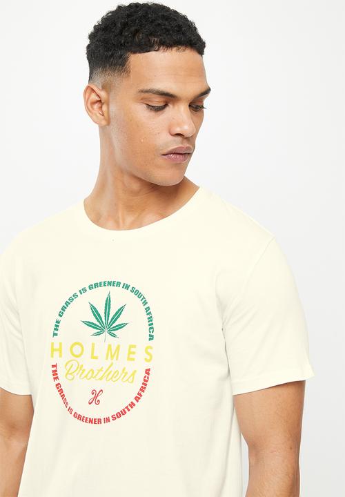 Holmes Bro's - Grass is greener short sleeve tee - cloud dancer
