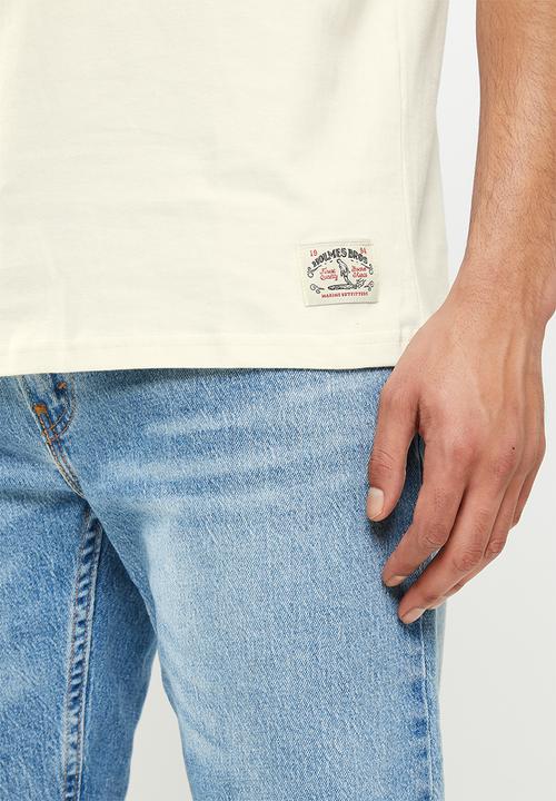 Holmes Bro's - Grass is greener short sleeve tee - cloud dancer