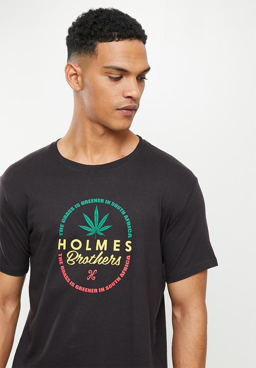 Holmes Bro's - Grass is greener short sleeve tee - black bean