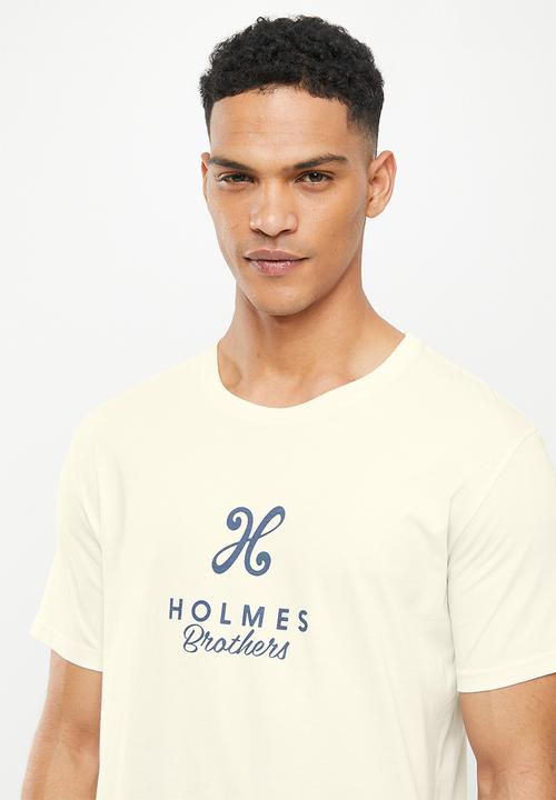 Holmes Bro's - New label short sleeve tee - cloud dancer