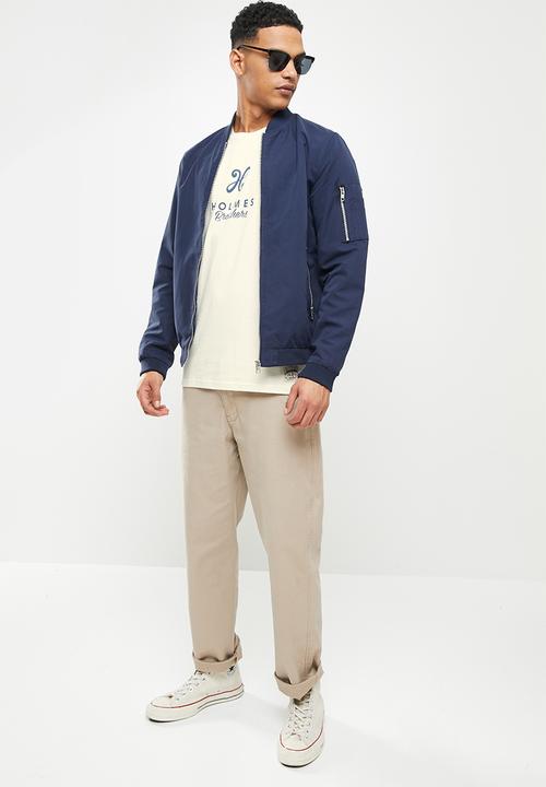 Holmes Bro's - New label short sleeve tee - cloud dancer