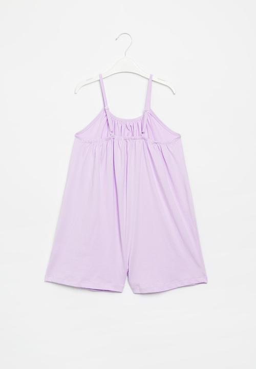 Superbalist - Cotton playsuit - purple