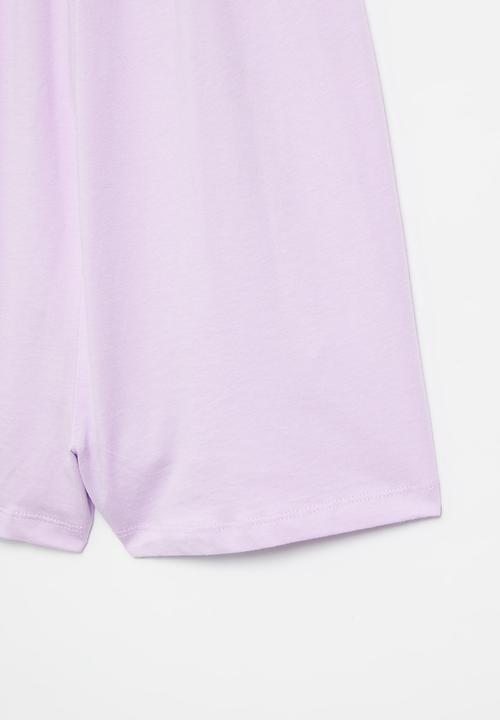 Superbalist - Cotton playsuit - purple