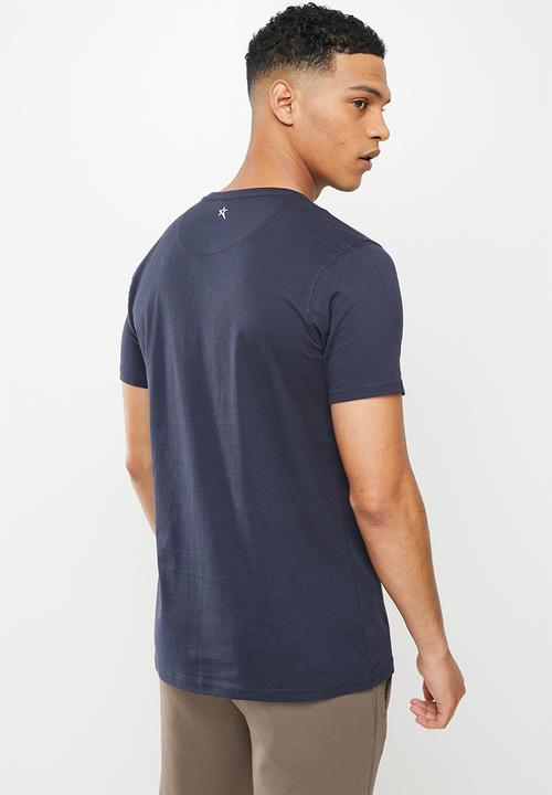 SOVIET - M greyson short sleeve logo tee - navy