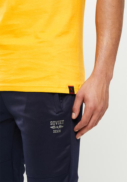 SOVIET - M lian short sleeve logo tee - canary yellow