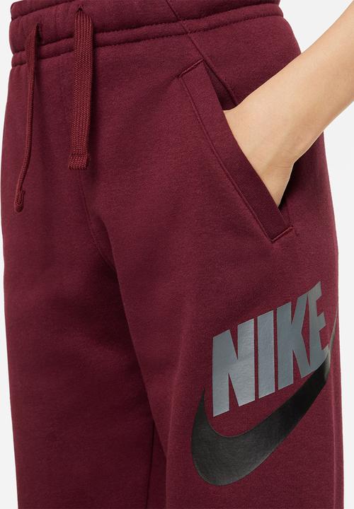 Nike - B nsw club + hbr pant - dark beetroot/dark beetroot/black
