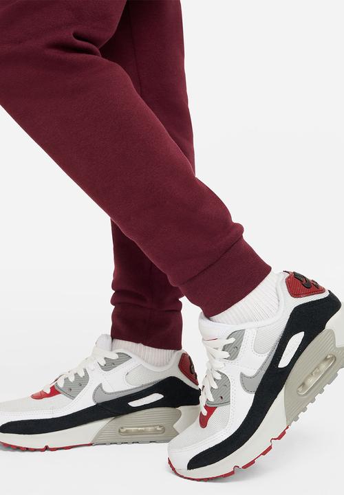 Nike - B nsw club + hbr pant - dark beetroot/dark beetroot/black