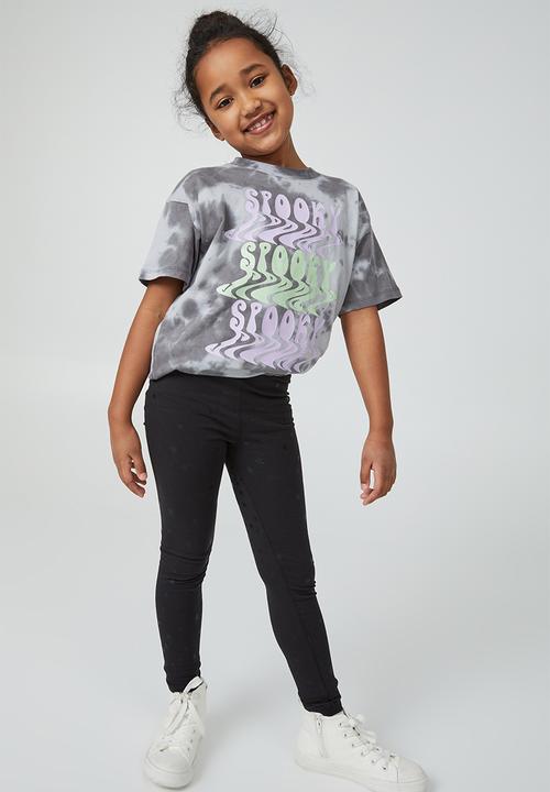 Cotton On - Huggie tights - black stars
