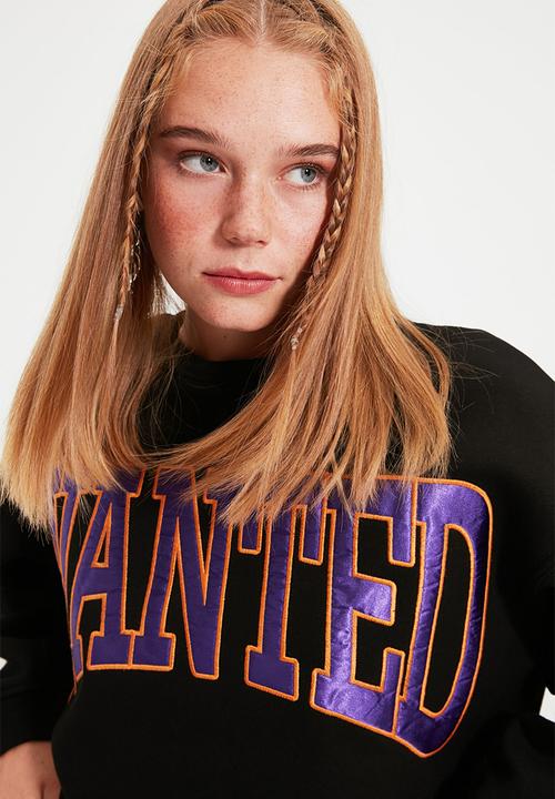 Trendyol - Wanted crop thick sweater - black