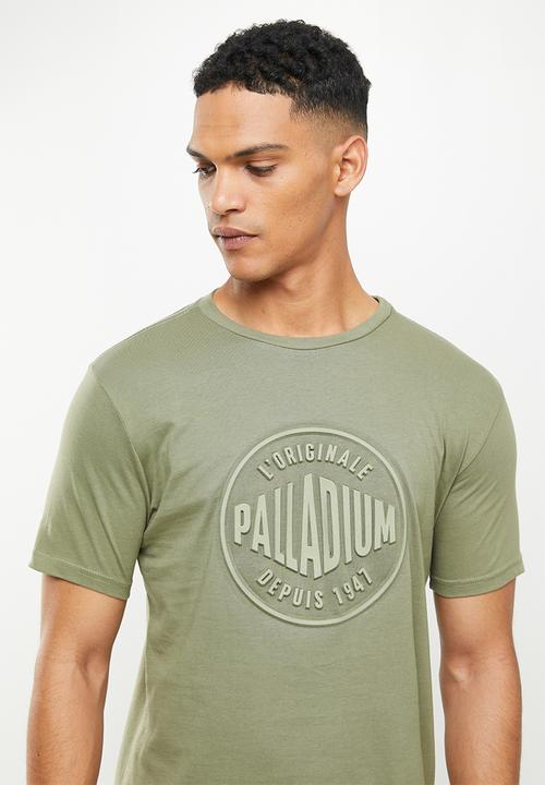 Palladium - Wax round neck T-shirt-olive