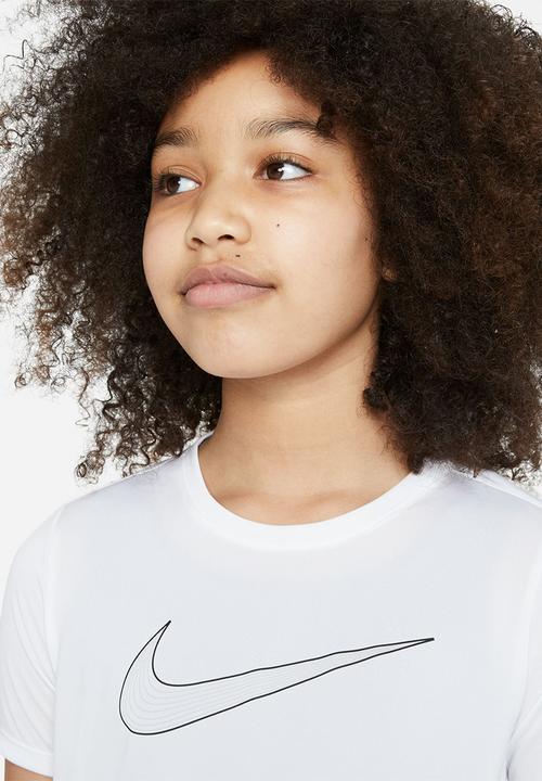 Nike - G nk df one ss top gx - white & black