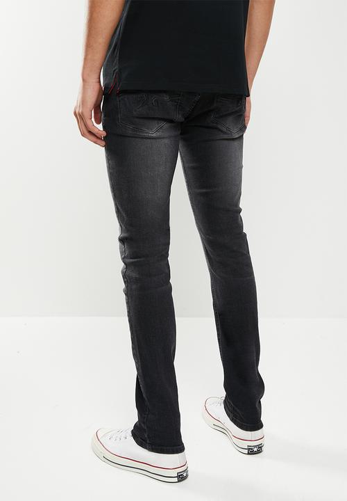 SOVIET - M riggins #9 slim leg denim - dark grey
