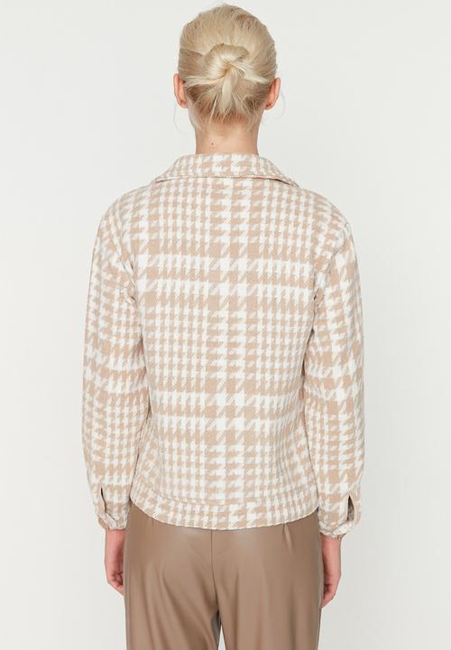 Trendyol - Oversized long basic shacket - camel