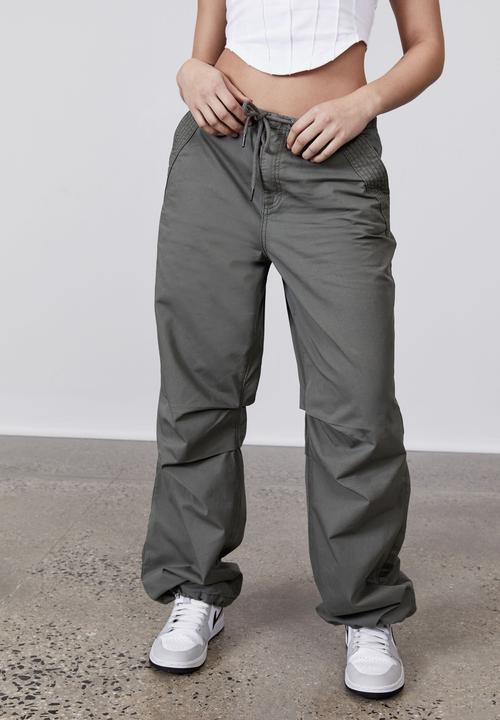 Factorie - Baggy drawtie pant - army green