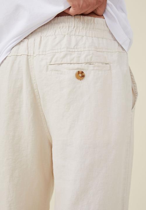 Cotton On - Linen pant - oatmeal