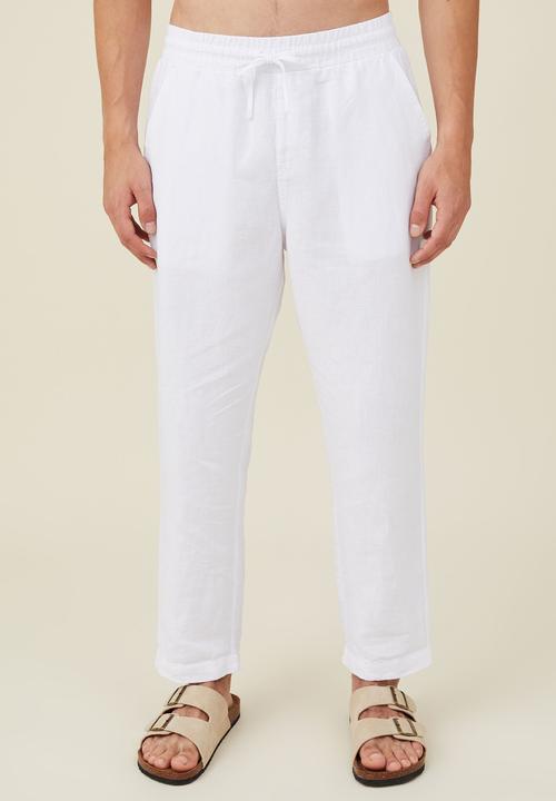 Cotton On - Linen pant - white