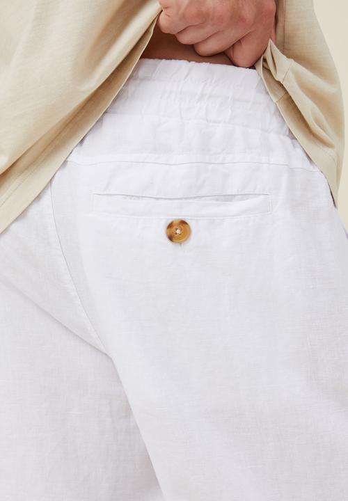 Cotton On - Linen pant - white